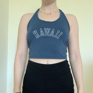Hawaii halter crop top